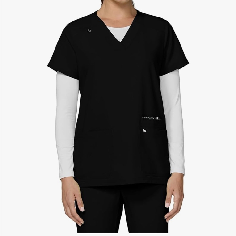 koi Next Gen Hustle and Heart Women's 3-Pocket Stretch Scrub Top